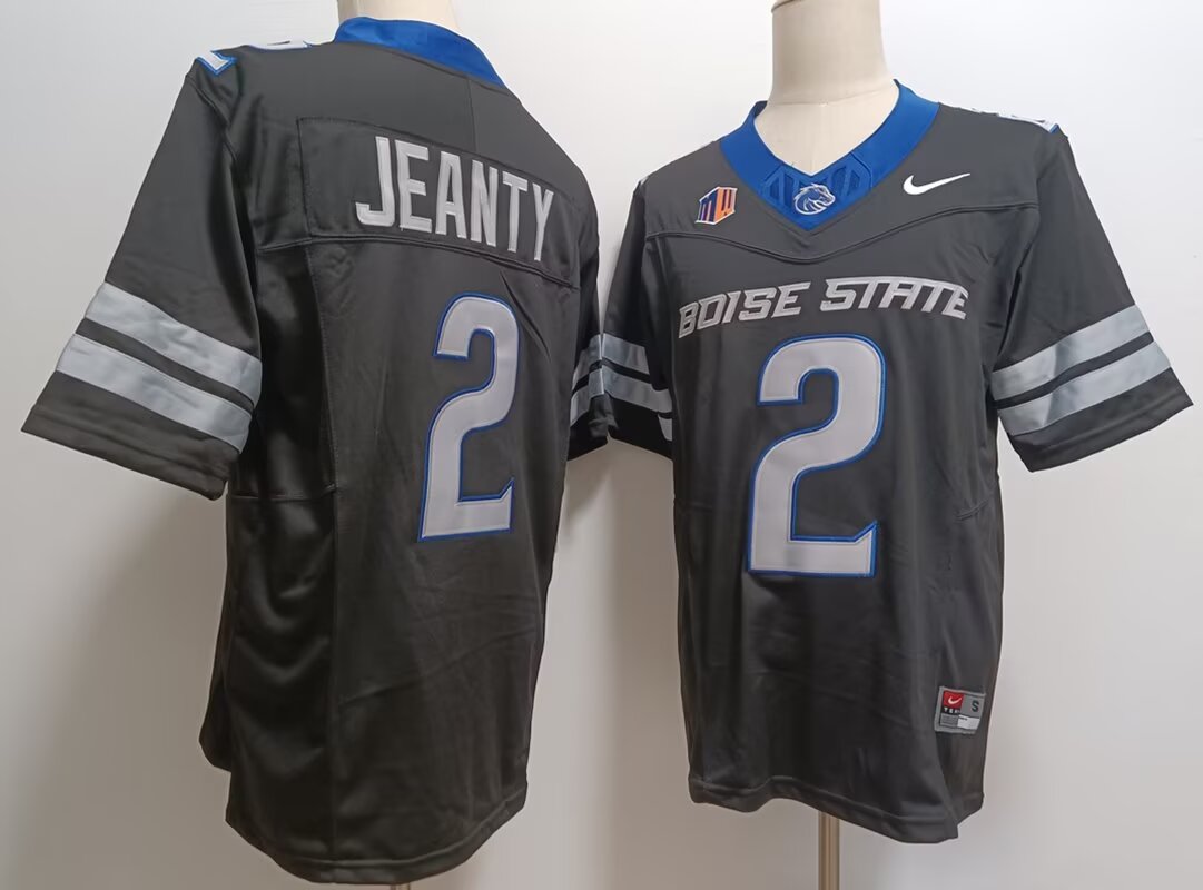 Men Boise State Broncos #2 Jeanty black 2024 Nike NCAA jersey